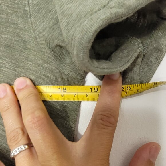 Jessica Simpson Women Green Front Pocket Relaxed Fit Casual T-Shirt Dress Size S - Picture 9 of 10